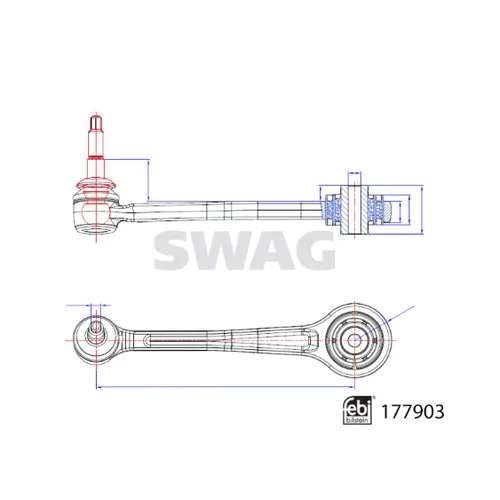 Rameno zavesenia kolies 33 10 4359 /SWAG/ - obr. 2