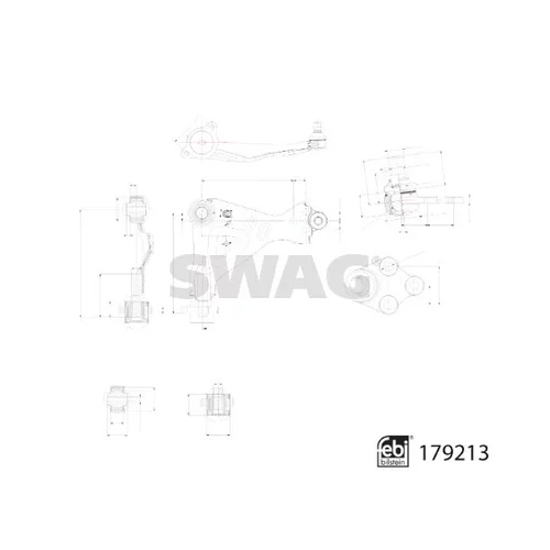 Rameno zavesenia kolies 33 10 4826 /SWAG/ - obr. 1