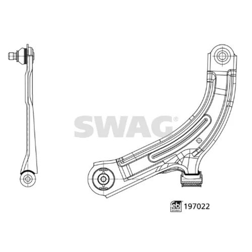 Rameno zavesenia kolies SWAG 33 11 2444