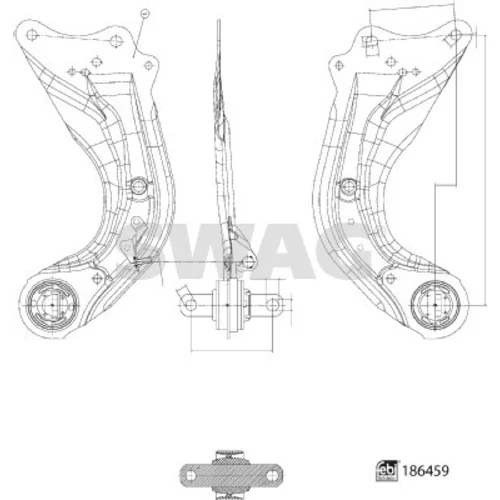 Rameno zavesenia kolies SWAG 33 11 0404
