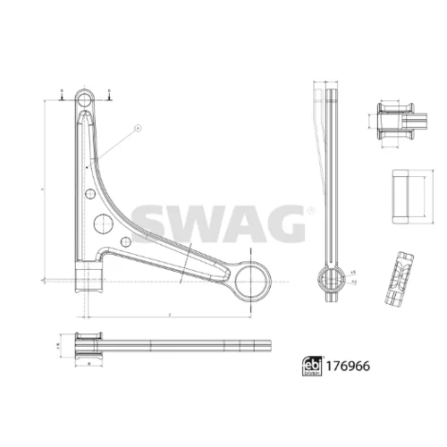 Rameno zavesenia kolies 33 10 3822 /SWAG/ - obr. 1