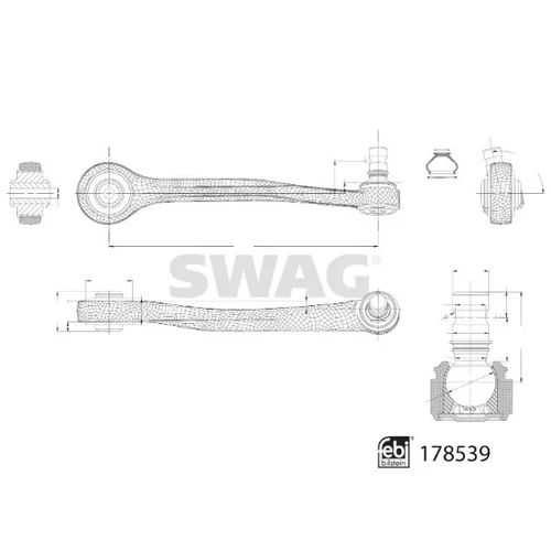 Rameno zavesenia kolies 33 10 4579 /SWAG/ - obr. 1