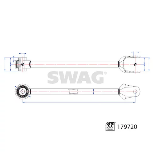 Rameno zavesenia kolies 33 10 5048 /SWAG/ - obr. 2
