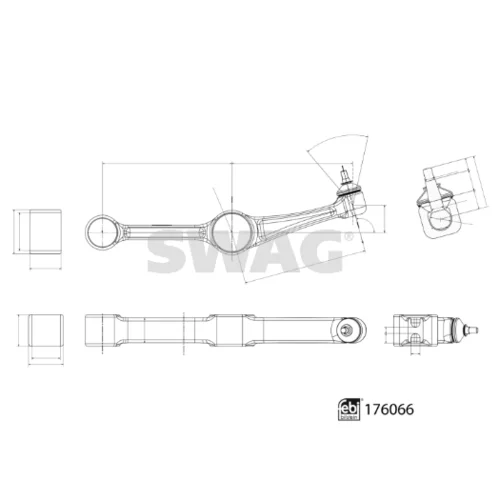 Rameno zavesenia kolies 33 10 3282 /SWAG/ - obr. 2