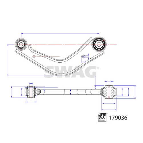 Rameno zavesenia kolies 33 10 4780 /SWAG/ - obr. 1