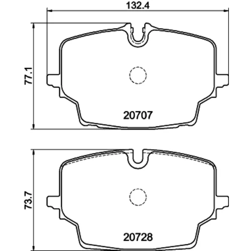 Sada brzdových platničiek kotúčovej brzdy 2070701 /TEXTAR/ - obr. 1