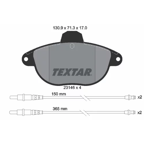 Sada bŕzd, Kotúčová brzda 2314601-0787-00 /TEXTAR/ - obr. 1