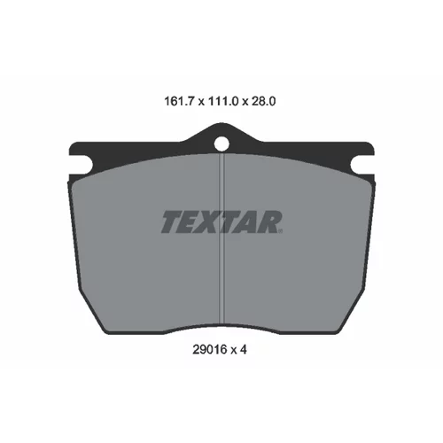 Sada brzdových platničiek kotúčovej brzdy 2901601 /TEXTAR/ - obr. 1