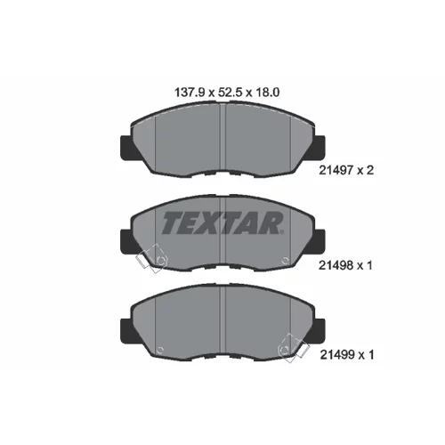 Sada bŕzd, Kotúčová brzda 2149701-0782-00 /TEXTAR/ - obr. 1