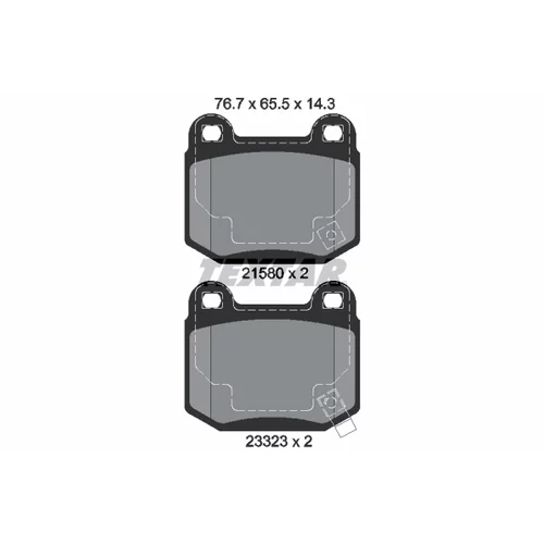 Sada bŕzd, Kotúčová brzda 2158001-1737-00 /TEXTAR/ - obr. 1