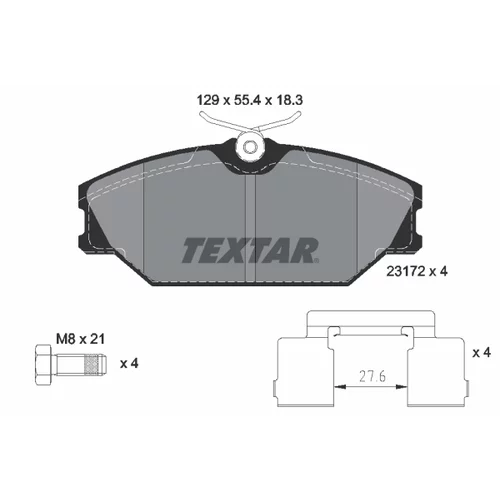 Sada bŕzd, Kotúčová brzda 2317203-0648-00 /TEXTAR/ - obr. 1