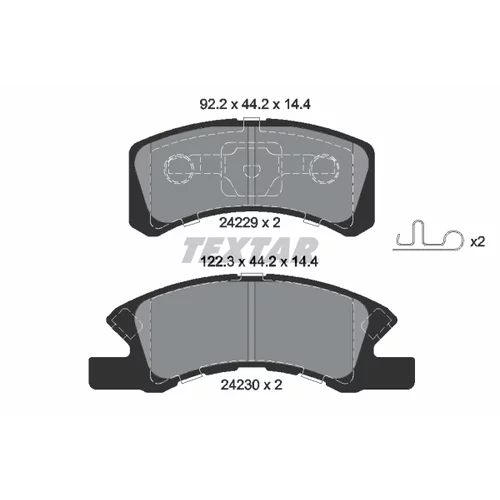 Sada bŕzd, Kotúčová brzda 2422901-2856-00 /TEXTAR/ - obr. 1