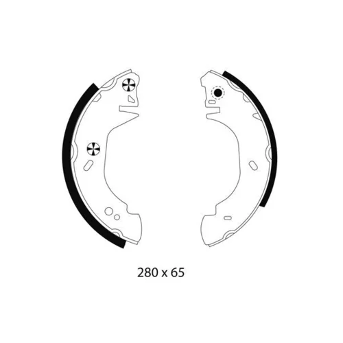 Sada brzdových čeľustí TEXTAR 91044201