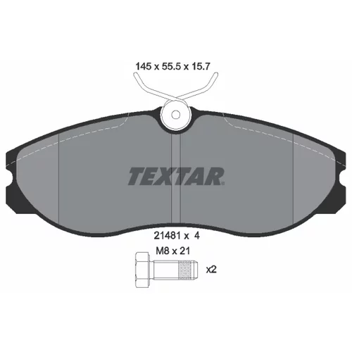 Sada bŕzd, Kotúčová brzda 2148101-0590-00 /TEXTAR/ - obr. 1