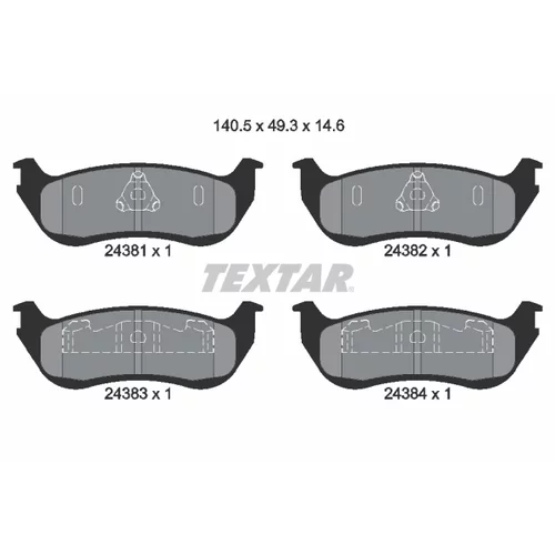 Sada bŕzd, Kotúčová brzda 2438101-1691-00 /TEXTAR/ - obr. 1