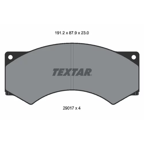 Sada brzdových platničiek kotúčovej brzdy 2901703 /TEXTAR/ - obr. 1