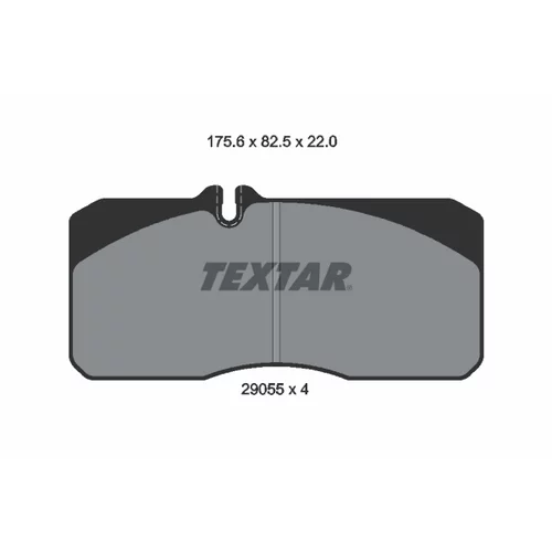 Sada brzdových platničiek kotúčovej brzdy 2905503 /TEXTAR/ - obr. 1