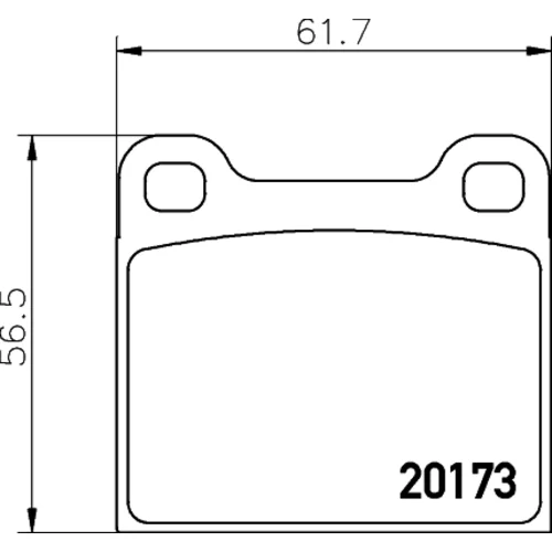 Sada brzdových platničiek kotúčovej brzdy TEXTAR 2017301