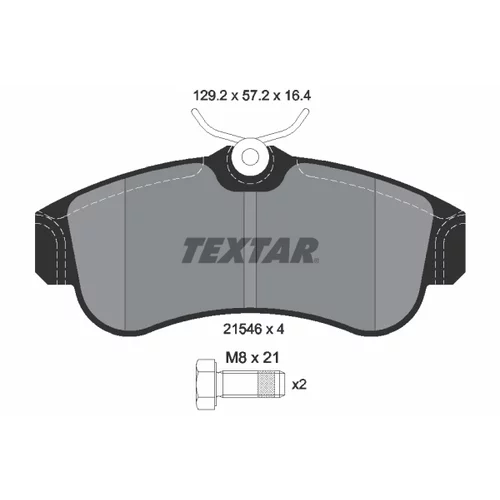 Sada bŕzd, Kotúčová brzda 2154601-0563-00 /TEXTAR/ - obr. 1