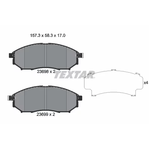 Sada bŕzd, Kotúčová brzda 2369803-1624-00 /TEXTAR/ - obr. 1