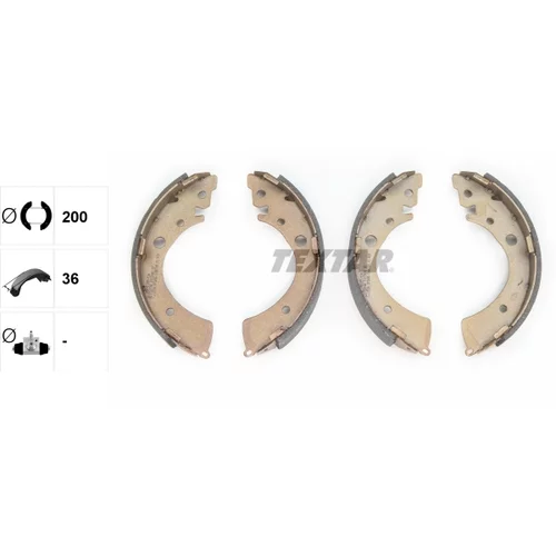 Sada brzdových čeľustí 91039601 /TEXTAR/ - obr. 1