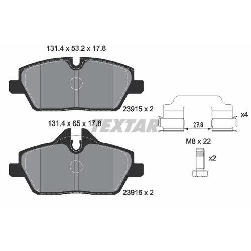 Sada bŕzd, Kotúčová brzda 2391503-2792-02 /TEXTAR/ - obr. 2