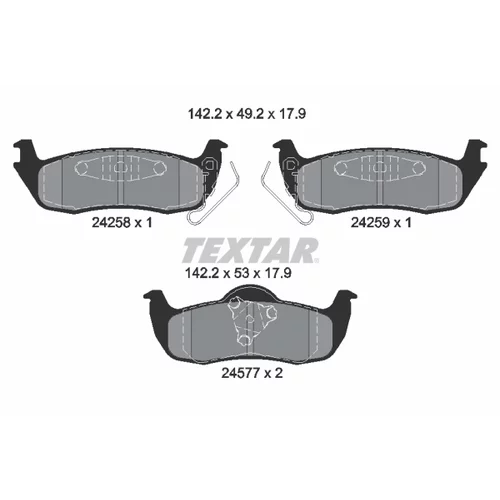 Sada bŕzd, Kotúčová brzda 2425801-1774-00 /TEXTAR/ - obr. 1