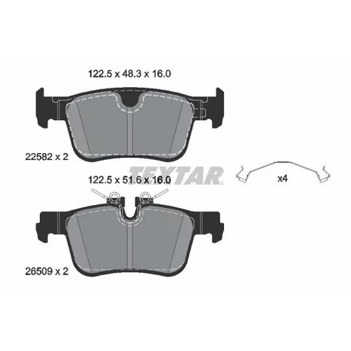 Sada bŕzd, Kotúčová brzda 2258201-2951-00 /TEXTAR/ - obr. 1