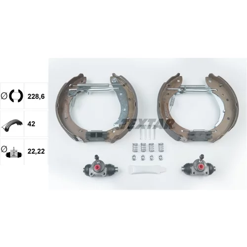 Sada brzdových čeľustí 84053901 /TEXTAR/ - obr. 1