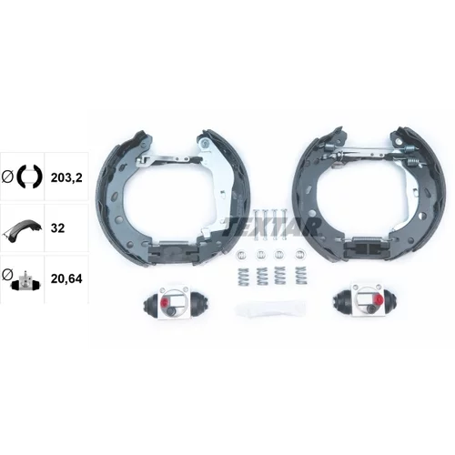 Sada brzdových čeľustí 84057402 /TEXTAR/ - obr. 1