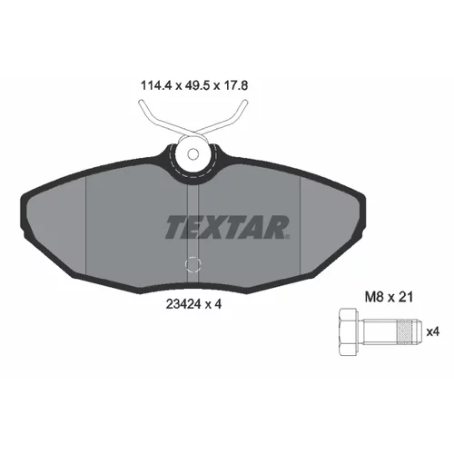 Sada bŕzd, Kotúčová brzda 2342401-0991-00 /TEXTAR/ - obr. 1