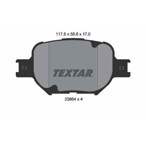 Sada bŕzd, Kotúčová brzda 2386401-1731-00 /TEXTAR/ - obr. 1