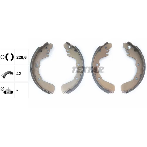 Sada brzdových čeľustí 91047500 /TEXTAR/ - obr. 1