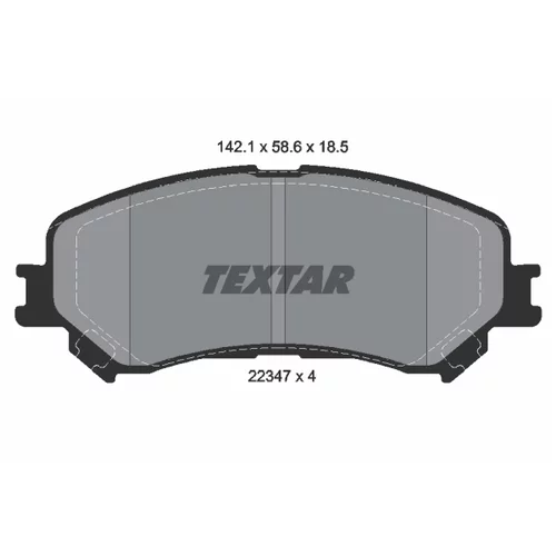 Sada bŕzd, Kotúčová brzda 2234701-3007-00 /TEXTAR/ - obr. 1