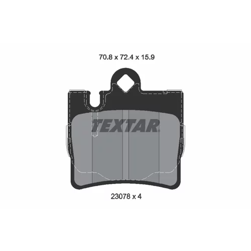 Sada bŕzd, Kotúčová brzda 2307801-0994-00 /TEXTAR/ - obr. 1