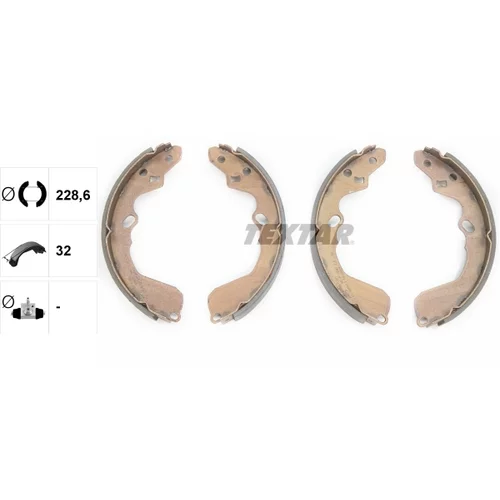 Sada brzdových čeľustí 91067300 /TEXTAR/ - obr. 1