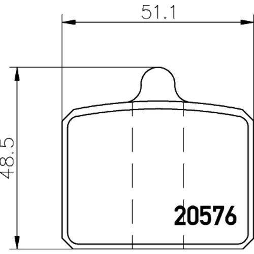 Sada brzdových platničiek kotúčovej brzdy TEXTAR 2057601
