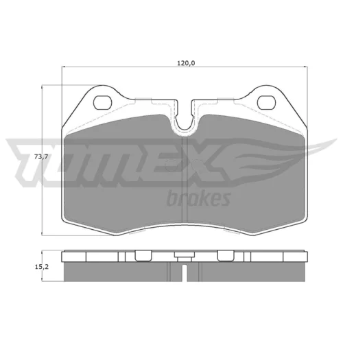 Sada brzdových platničiek kotúčovej brzdy TOMEX Brakes TX 17-98