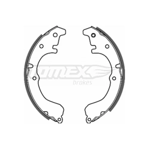 Sada brzdových čeľustí TOMEX Brakes TX 20-39