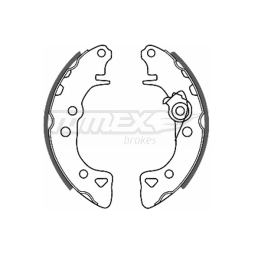 Sada brzdových čeľustí TOMEX Brakes TX 20-55