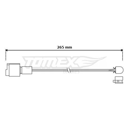 Výstražný kontakt opotrebenia brzdového obloženia TOMEX Brakes TX 30-83