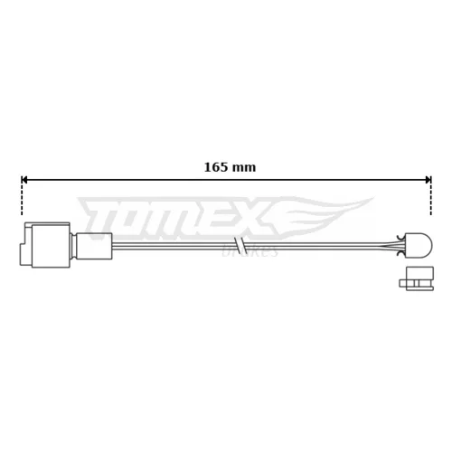 Výstražný kontakt opotrebenia brzdového obloženia TOMEX Brakes TX 30-95