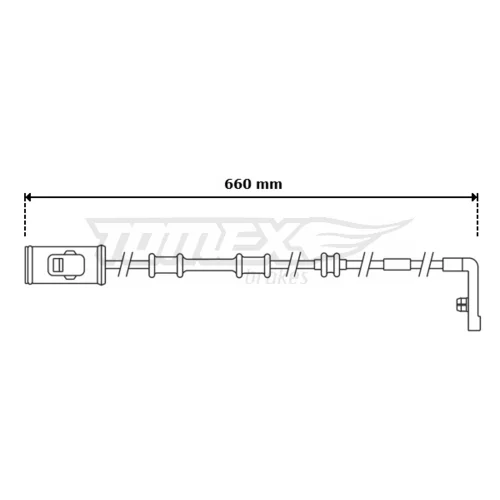 Výstražný kontakt opotrebenia brzdového obloženia TOMEX Brakes TX 30-96
