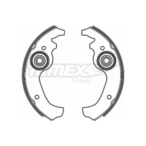 Sada brzdových čeľustí TOMEX Brakes TX 20-02