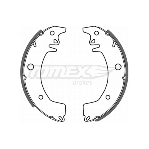 Sada brzdových čeľustí TOMEX Brakes TX 21-03