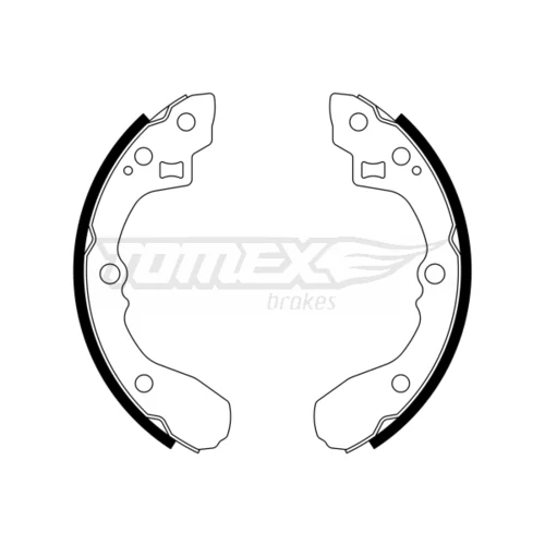 Sada brzdových čeľustí TOMEX Brakes TX 21-63