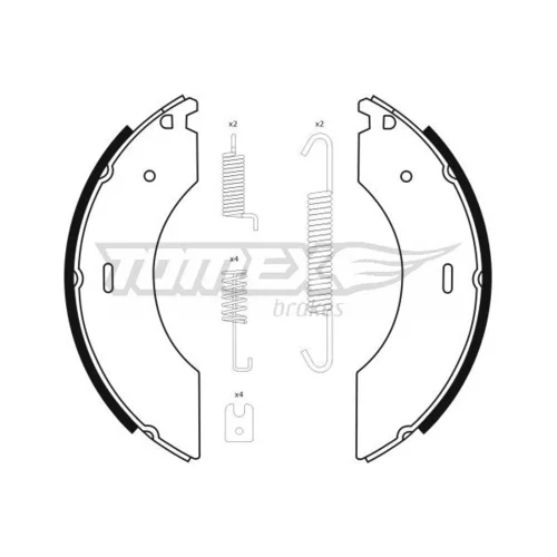 Sada brzdových čeľustí TOMEX Brakes TX 23-41