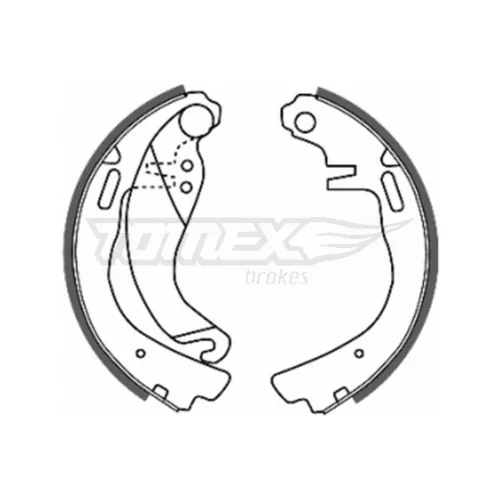Sada brzdových čeľustí TOMEX Brakes TX 20-57