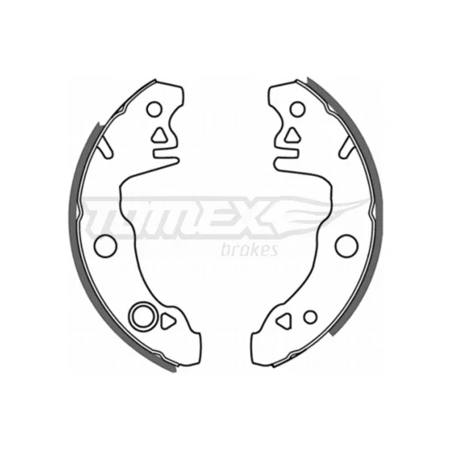 Sada brzdových čeľustí TOMEX Brakes TX 21-29