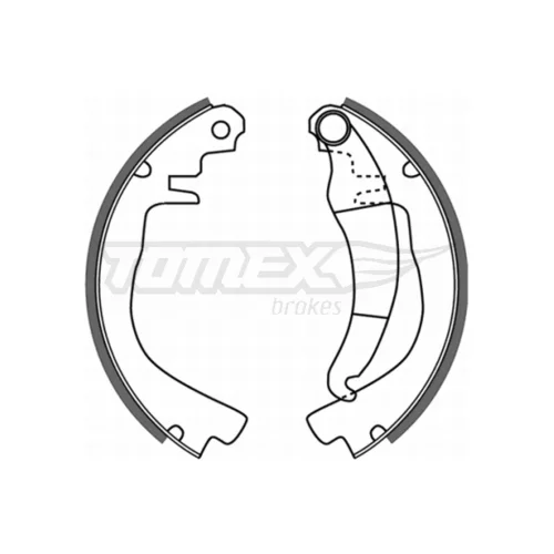 Sada brzdových čeľustí TOMEX Brakes TX 21-51